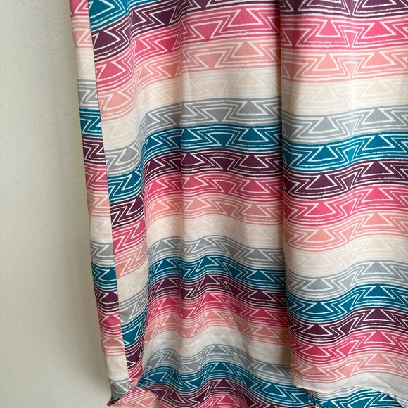 I Heart Ronson Modern Aztec Stripe Sleeveless Midi Dress Charlotte Ronson M - Picture 4 of 8